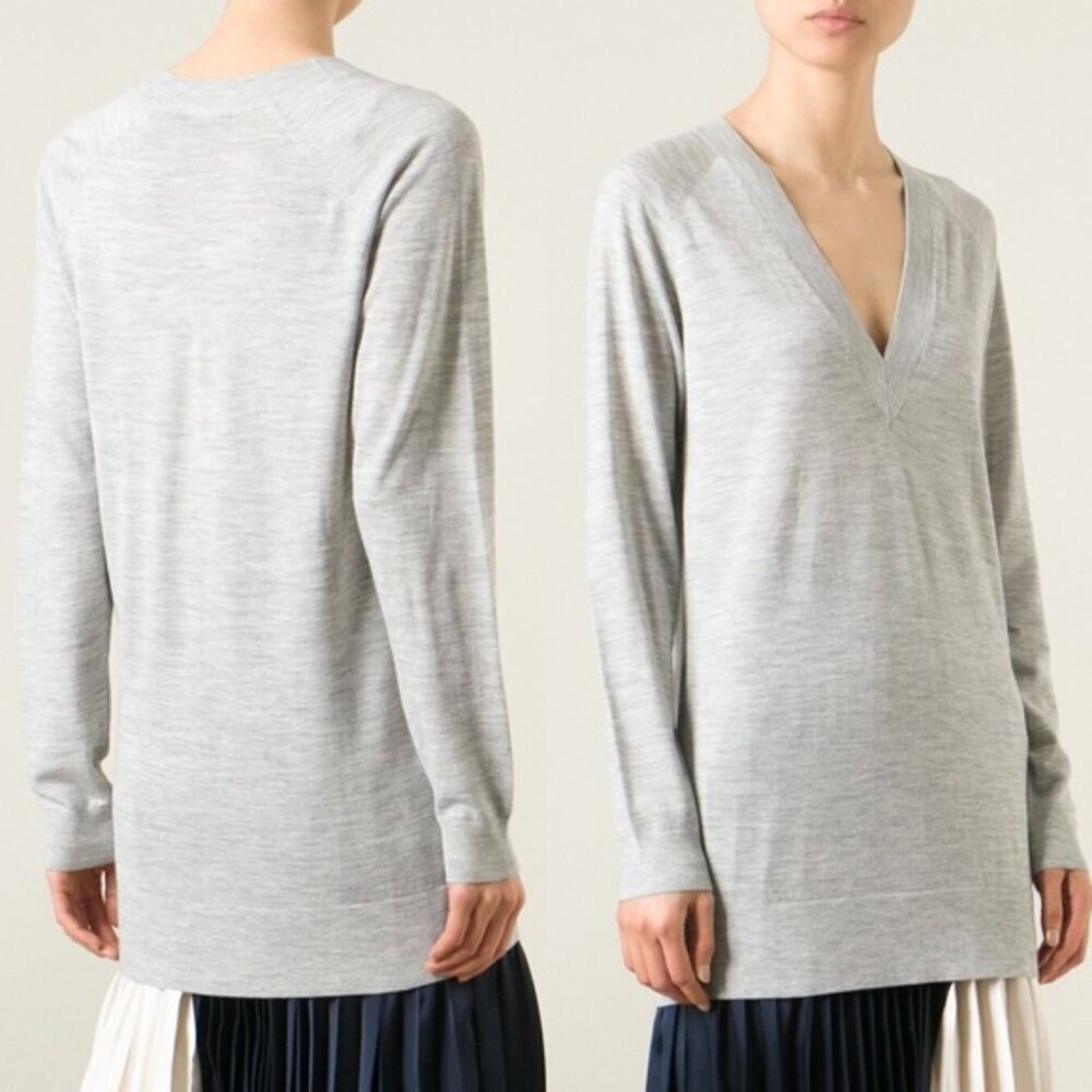 Theory Delrina L Preen V-Neck Sweater Size S